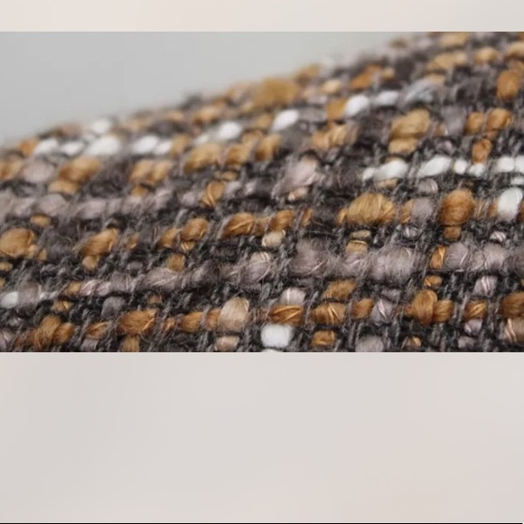 Perry Ellis Tweed Women Brown Blazer Size 8 Wool - Picture 7 of 12